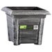 Gardag Rustic Square Planter Black & Silver 32cm