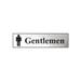 Gentlemen Sign With Graphic Silver