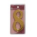 Gold Effect Numeral 8 - 75mm