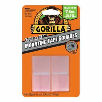 Gorilla Clear Mounting Tape Squares - 2.5cm x 2.5cm
