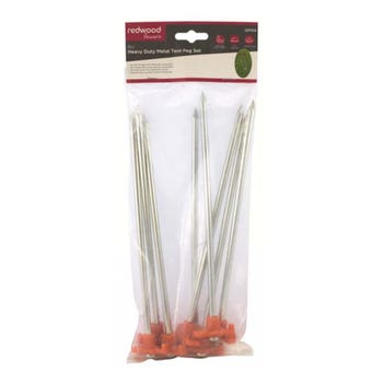 Redwood 8pc Heavy Duty Metal Tent Peg Set