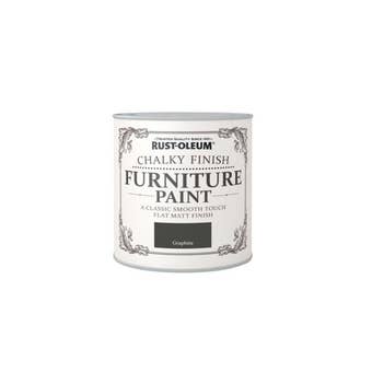 Rust-Oleum Chalky Finish Furniture Paint Graphite 125ml