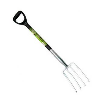Green Blade Stainless Steel Border Fork
