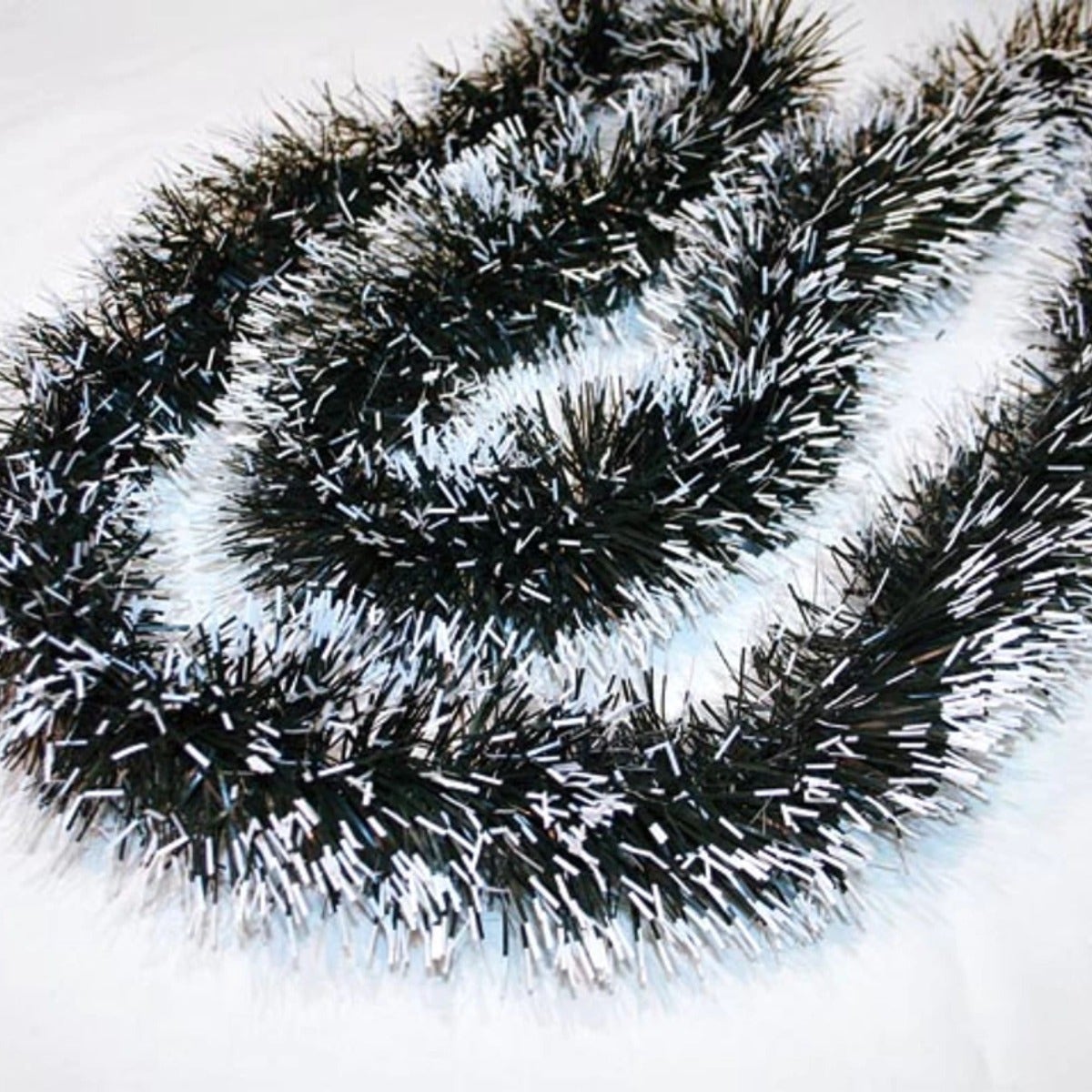 Green Garland with White Tips 200x10cm