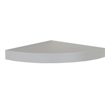 Core Hudson Light Grey Corner Shelf Kit - 29.5cm