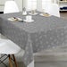 Grey Dandelion Design Oilcloth - Price per metre