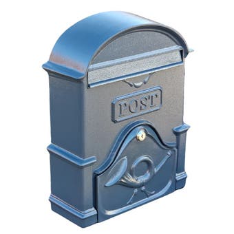 The Moy Cast Aluminium Post Box - Deep (Grey)