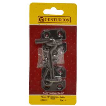 Centurion Black Wire Cabin Hook - 75mm (3")