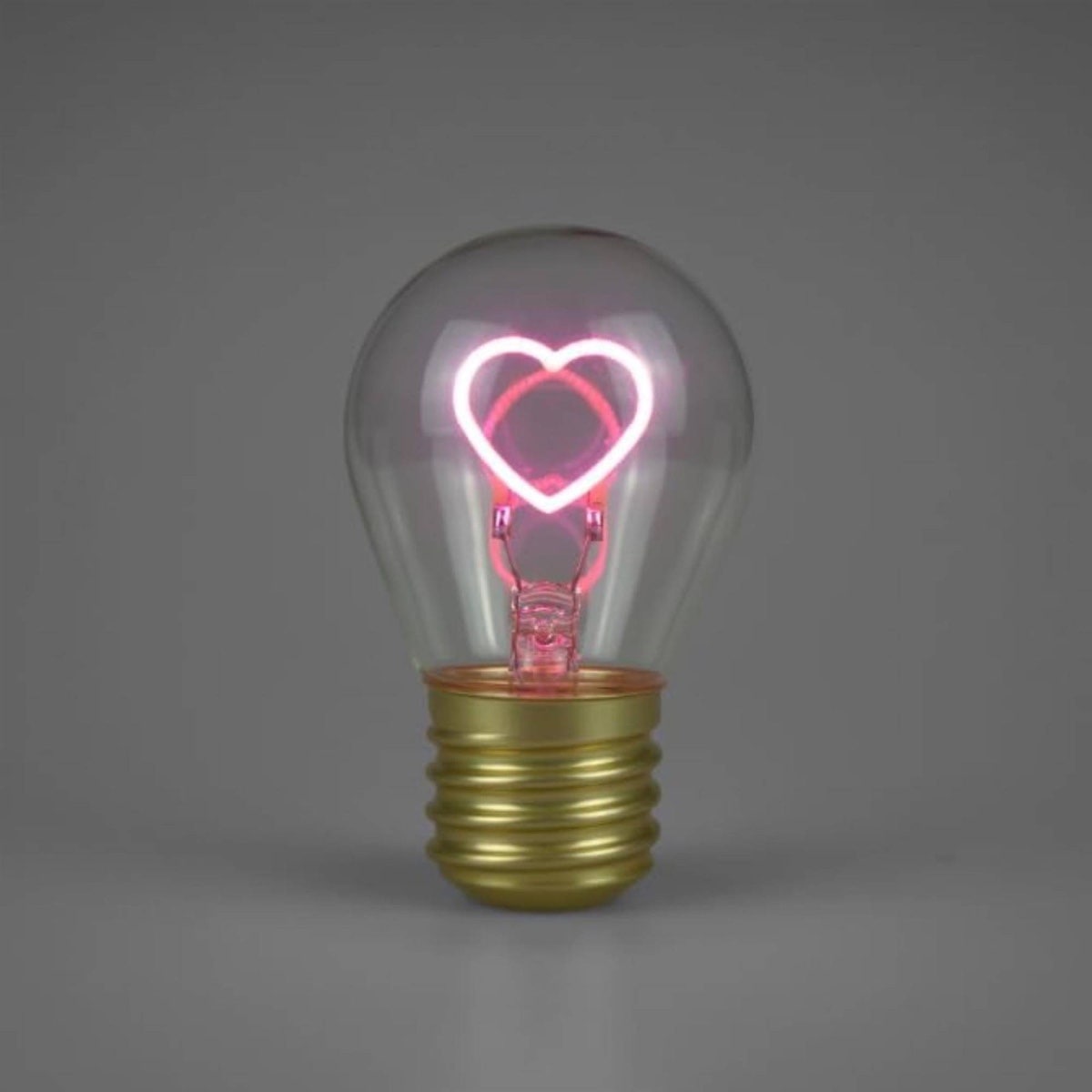 Kingavon Rechargeable LED Table Lamp with USB-C Charging and 5.5 Hour Runtime - Heart