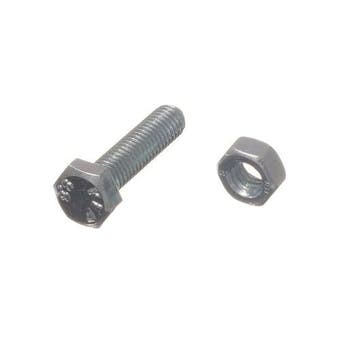M8 X 25mm Hex Bolts Nuts (6)