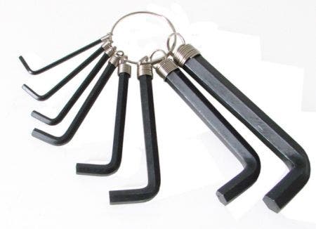 Hex Key - Set of 8. 
