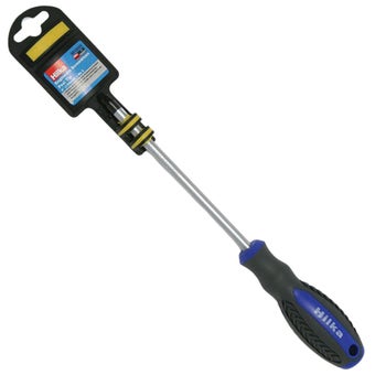 Hilka 6" (150mm) No. 3 Pozi Screwdriver with Chrome Alloy Hardened Blades & Soft Grip Handle