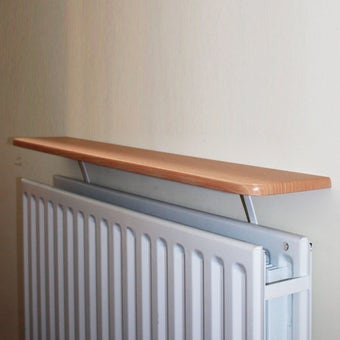 Home Essentials Radiator Shelf Kit Oak 1200mm