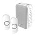 Honeywell Series 3 White Wireless Portable Doorbell With Volume Control 2x Pushbuttons & Choice Of 6 Melodies 150m Range