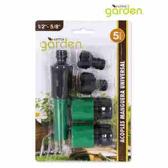 Set Of 5 Hose Fittings / Couplings 1/2" - 5/8"