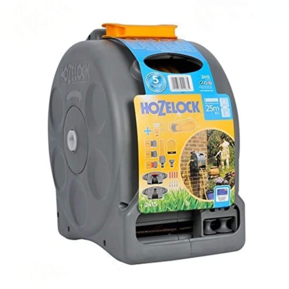 Hozelock 2 in 1 Wall-mounted Hose pipe set (L)25m