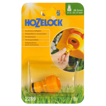 Hozelock 3/4 Inch BSP Threaded Accessory Adaptor for Garden Hose Connectors and Sprinklers