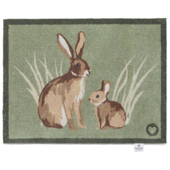 Hug Rug Rabbit Eco-Friendly Washable Indoor Doormat 65cm x 85cm – Recycled Non-Slip Mat for Dirt and Moisture Control