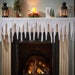 White Icicle Fringe – Decorative Snow Edge for Tables, Mantels and Shelves I 32 x 200cm
