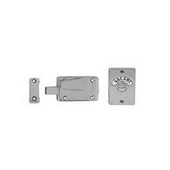 Union Reversible Bathroom Indicator Bolt Satin Chrome