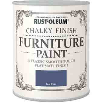 Rust-Oleum Chalky Finish Furniture Paint - Ink Blue 750ml