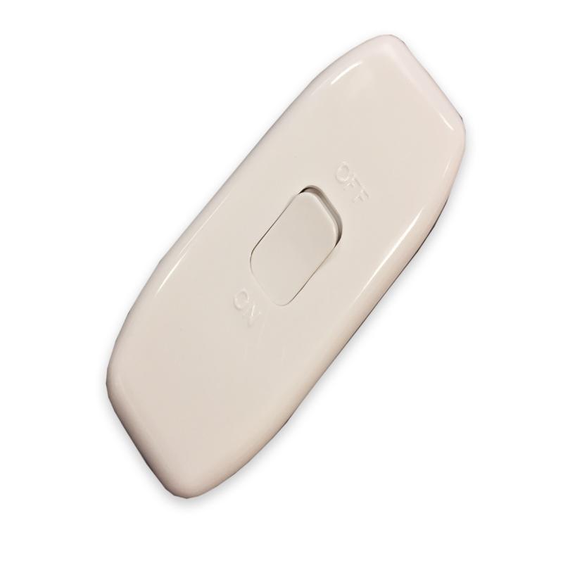 White 6 Amp In Line Switch