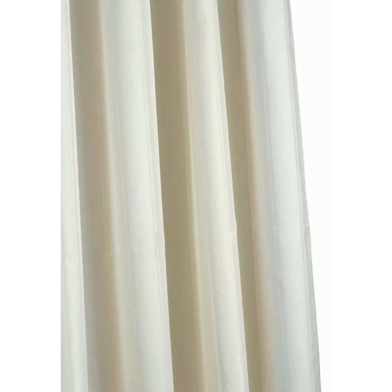 Croydex Textile Shower Curtain Plain Ivory     