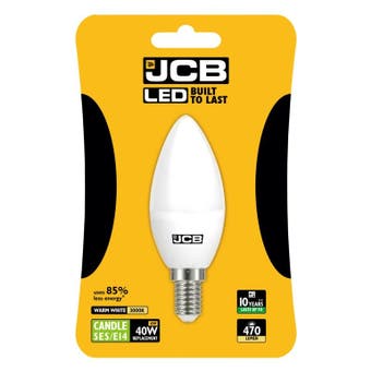 6w JCB LED Candle Bulb Opal - E14
