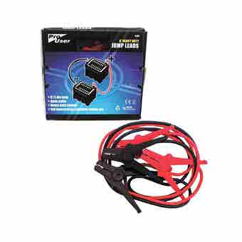 ProUser 8ft Jump Leads With Heavy Duty Clamps