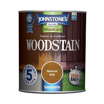 Johnstone's Indoor & Outdoor Woodstain - Natural Oak 750ml