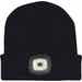 USB Rechargeable Headlight Hat - Black