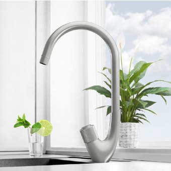 Kitchen Mixer Tap - Swan Stainless Steel