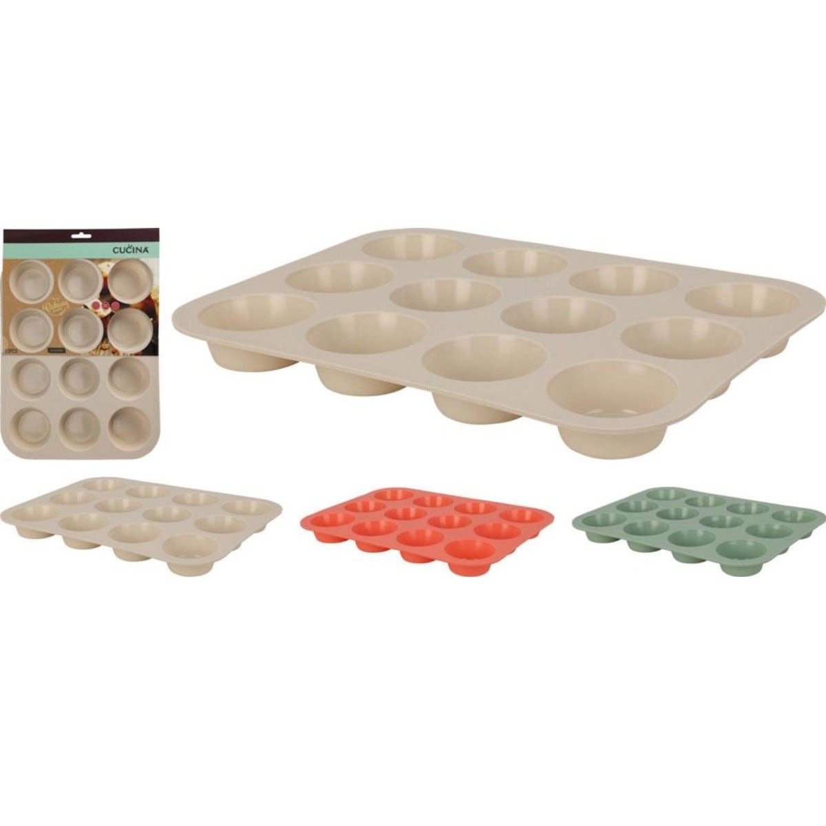 La Cucina Silicone Muffin Tray 33X25cm 