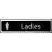 Ladies - Chrome Sign (200mm x 50mm)