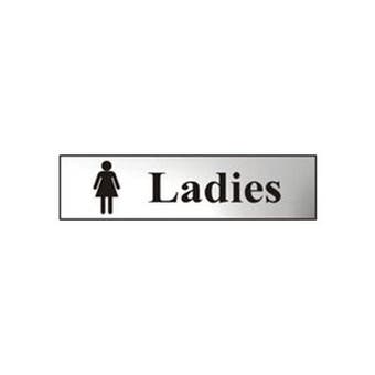 Ladies Sign - Chrome