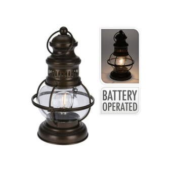 Antique Style Lantern - 16.5 cm x 15.5 cm x 27 cm (Battery Operated)