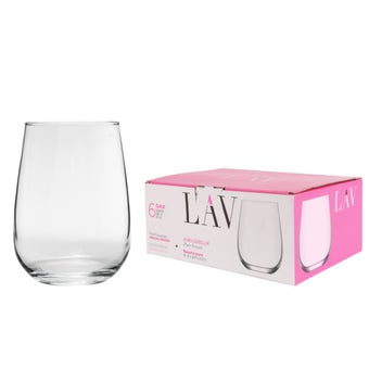 Lav Stemless Wine Glasses 590ml - Pack Of 6