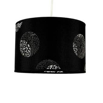 Black Round Drum Lamp Shade