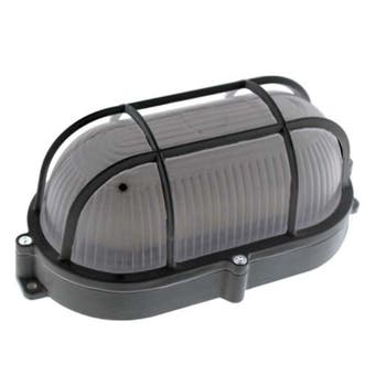 Led Cage Bulkhead 3K Black 9W