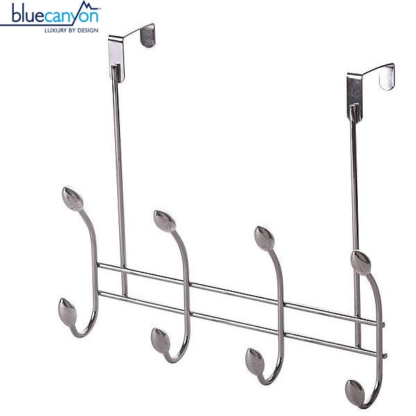 Blue Canyon Leo Over Door Chrome 4 Hook Rail