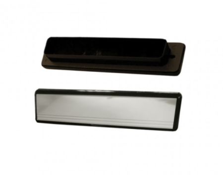 Chrome / Black uPVC Telescopic 12" Letter Plate