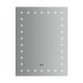 Tema Lismore IP44 Touch LED Mirror With Clock 50cm x 70cm