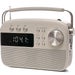 Lloytron N6407WH Encore Portable AM/FM Radio with MP3 & USB Speaker – Cream/Ivory