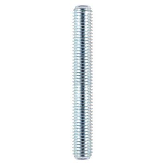 M20 Zinced Steel Threaded Bar - 1m