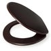Mahogany MDF Toilet Seat with Stainless Steel Hinge