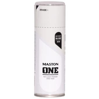 Maston One-Satin Spray Paint - White Grey 400ml