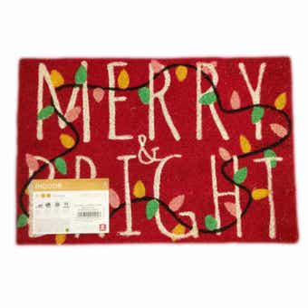 Coco Style Indoor Coir Merry & Bright Door Mat