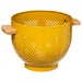 Metal Colander 20cm - Mustard yellow