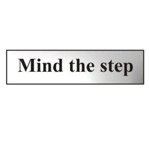 Mind The Step Self Adhesive Caution Sign