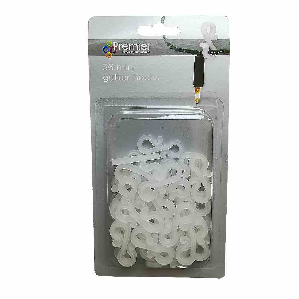 Premier 36 Mini Gutter Hooks For Christmas Lights
